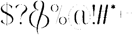 Thereon Light Rough otf (300) Font OTHER CHARS