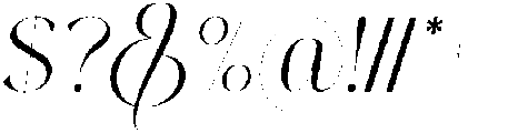 Thereon Light Rounded Italic otf (300) Font OTHER CHARS