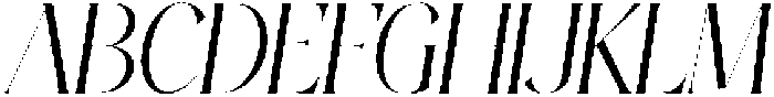 Thereon Light italic otf (300) Font UPPERCASE