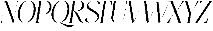 Thereon Light italic otf (300) Font UPPERCASE