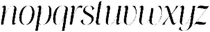 Thereon Light italic otf (300) Font LOWERCASE