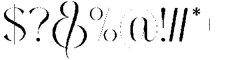 Thereon Light otf (300) Font OTHER CHARS