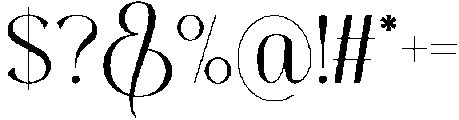 Thereon Regular otf (400) Font OTHER CHARS