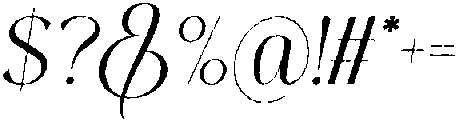 Thereon Rough Italic otf (400) Font OTHER CHARS