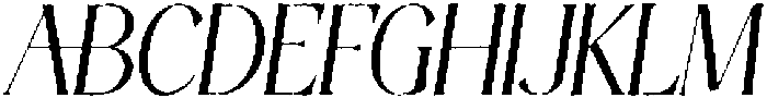 Thereon Rough Italic otf (400) Font UPPERCASE