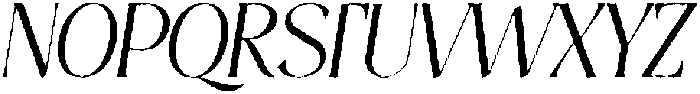 Thereon Rough Italic otf (400) Font UPPERCASE