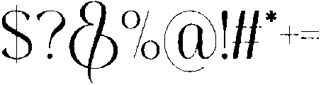 Thereon Rough otf (400) Font OTHER CHARS
