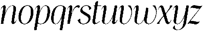 Thereon Rounded Italic otf (400) Font LOWERCASE