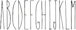 Therevel Thin otf (100) Font LOWERCASE