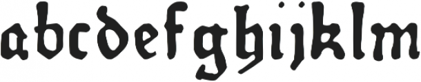 Therhoernen otf (400) Font LOWERCASE