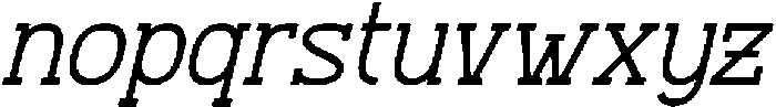 Therodit Italic otf (400) Font LOWERCASE