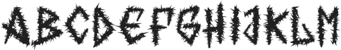 These Thorns Regular otf (400) Font UPPERCASE