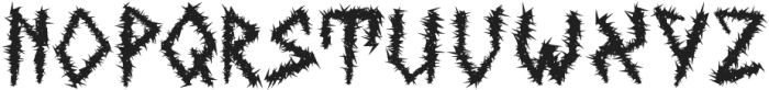 These Thorns Regular otf (400) Font LOWERCASE