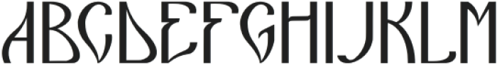 TheshRegular otf (400) Font UPPERCASE