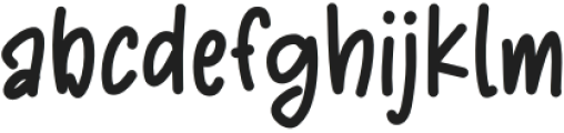 Thiago Regular otf (400) Font LOWERCASE