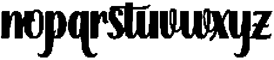 Thick Blanton Bold 12 Regular otf (700) Font LOWERCASE