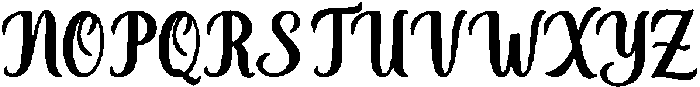 Thick Blanton Bold 18 Regular otf (700) Font UPPERCASE