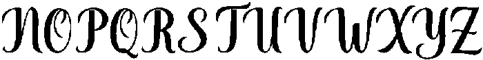 Thick Blanton Bold 6 Regular otf (700) Font UPPERCASE