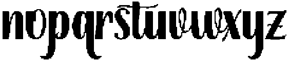 Thick Blanton Bold Regular otf (700) Font LOWERCASE
