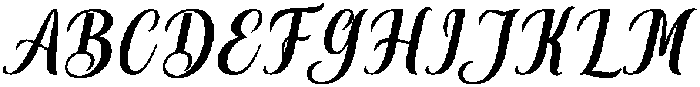 Thick Blanton Bold Slant 12 Regular otf (700) Font UPPERCASE