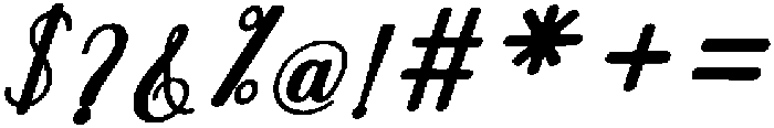 Thick Blanton Bold Slant 18 Regular otf (700) Font OTHER CHARS