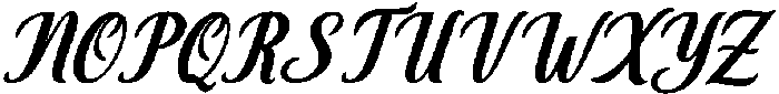 Thick Blanton Bold Slant 18 Regular otf (700) Font UPPERCASE
