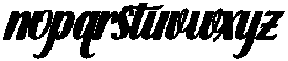 Thick Blanton Bold Slant 18 Regular otf (700) Font LOWERCASE