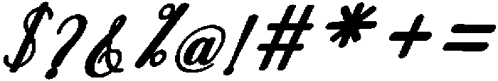 Thick Blanton Bold Slant 24 Regular otf (700) Font OTHER CHARS
