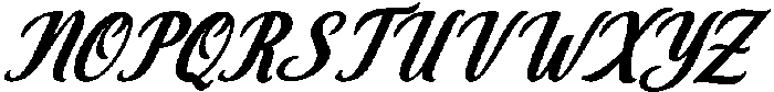 Thick Blanton Bold Slant 24 Regular otf (700) Font UPPERCASE