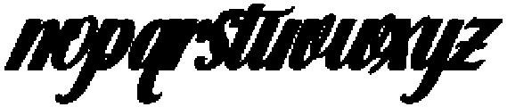 Thick Blanton Bold Slant 24 Regular otf (700) Font LOWERCASE