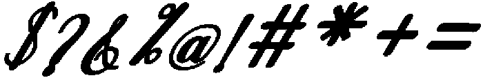 Thick Blanton Bold Slant 30 Regular otf (700) Font OTHER CHARS