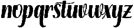 Thick Blanton Bold Slant Regular otf (700) Font LOWERCASE