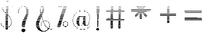 Thick Blanton Hatching Regular otf (400) Font OTHER CHARS