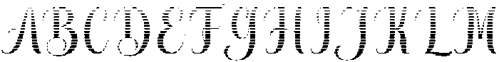 Thick Blanton Hatching Regular otf (400) Font UPPERCASE
