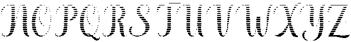 Thick Blanton Hatching Regular otf (400) Font UPPERCASE
