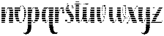 Thick Blanton Hatching Regular otf (400) Font LOWERCASE