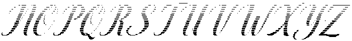 Thick Blanton Hatching Slant 24 Regular otf (400) Font UPPERCASE