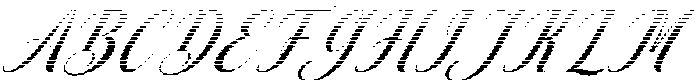 Thick Blanton Hatching Slant 30 Regular otf (400) Font UPPERCASE