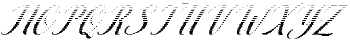 Thick Blanton Hatching Slant 30 Regular otf (400) Font UPPERCASE