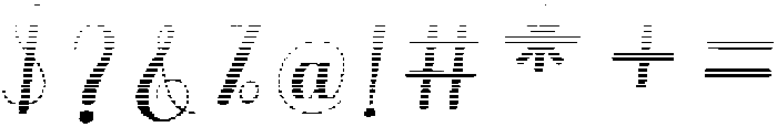Thick Blanton Hatching Slant Regular otf (400) Font OTHER CHARS