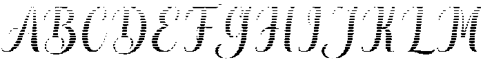 Thick Blanton Hatching Slant Regular otf (400) Font UPPERCASE