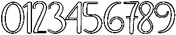 Thick Blanton Outline Bold Regular otf (700) Font OTHER CHARS