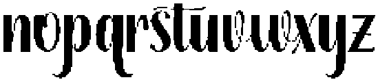 Thick Blanton Regular otf (400) Font LOWERCASE