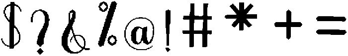 Thick Blanton Sambo Bold Regular otf (700) Font OTHER CHARS