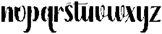 Thick Blanton Sambo Regular otf (400) Font LOWERCASE