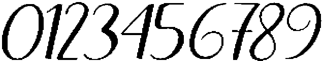 Thick Blanton Sambo Slant 12 Regular otf (400) Font OTHER CHARS