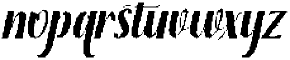 Thick Blanton Sambo Slant 12 Regular otf (400) Font LOWERCASE
