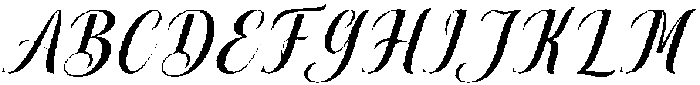 Thick Blanton Sambo Slant 18 Regular otf (400) Font UPPERCASE