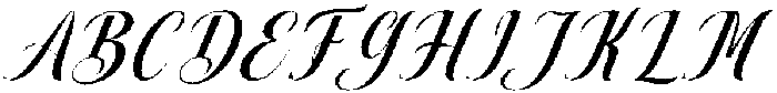 Thick Blanton Sambo Slant 24 Regular otf (400) Font UPPERCASE