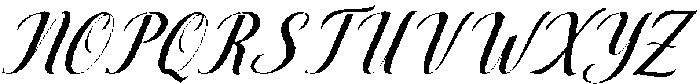 Thick Blanton Sambo Slant 24 Regular otf (400) Font UPPERCASE